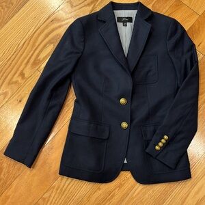 J Crew navy wool blazer